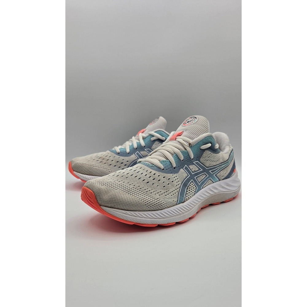 ASICS Gel-Excite 8 Women's Running Shoes 8 White Blue Coral Celebration 1012B157
